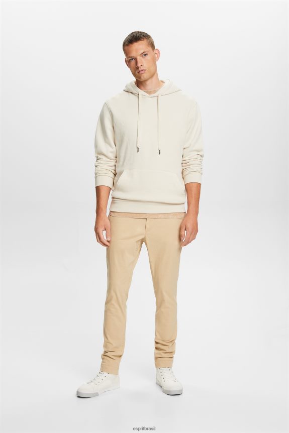 calça chino slim homens Esprit areia calças 82P6TP592