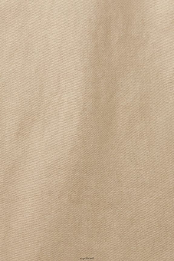 calça chino slim homens Esprit areia calças 82P6TP592