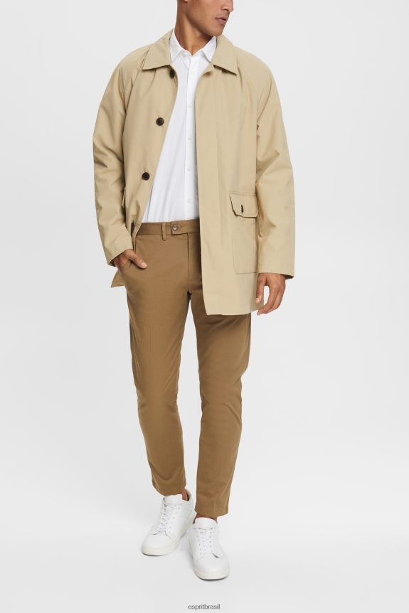 camisa homens Esprit branco camisas 82P6TP901