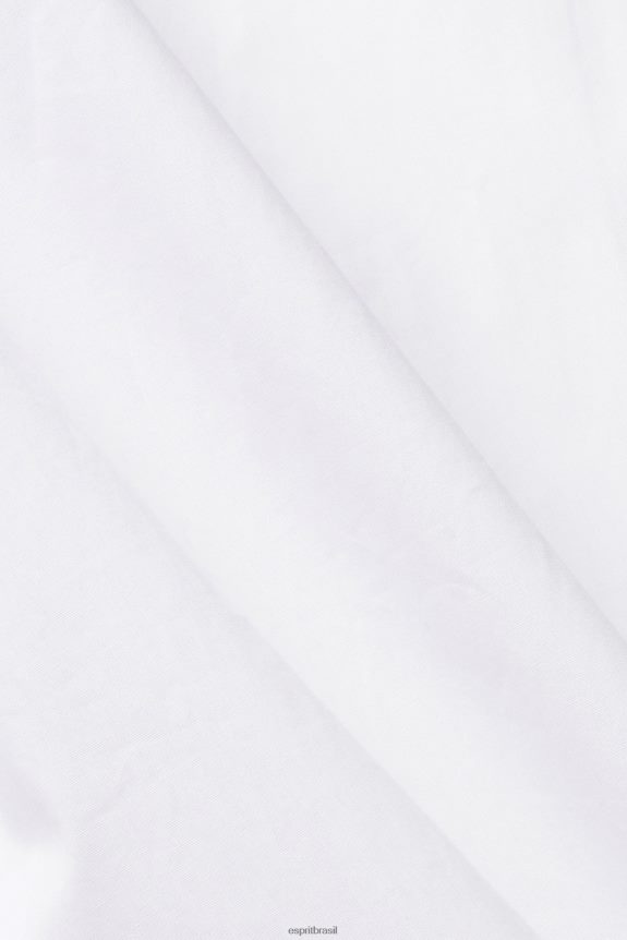 camisa homens Esprit branco camisas 82P6TP901