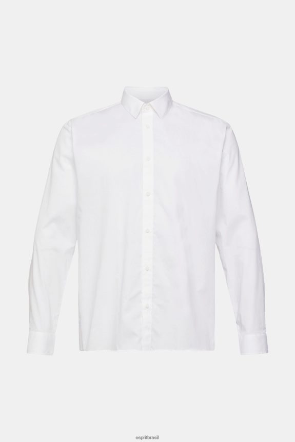 camisa homens Esprit branco camisas 82P6TP901