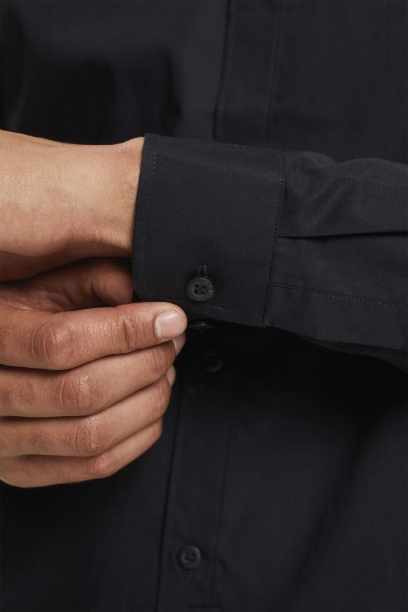 camisa homens Esprit preto camisas 82P6TP900