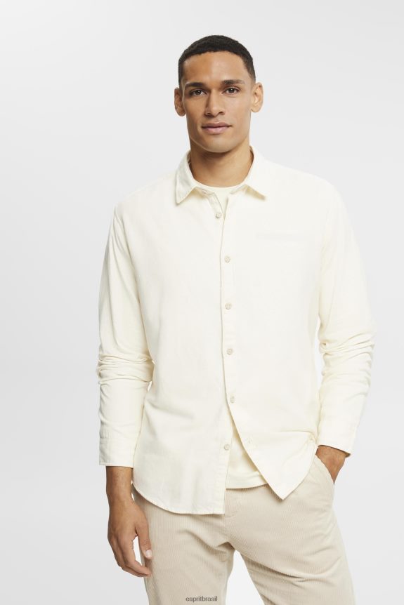 camisa justa homens Esprit gelo camisas 82P6TP699