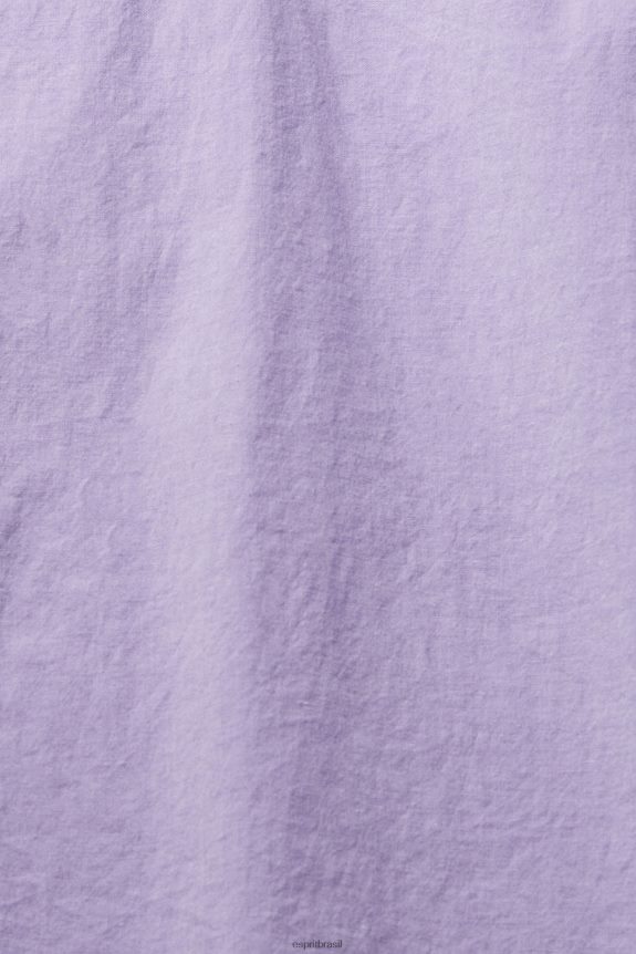 camisa justa homens Esprit lilás camisas 82P6TP912