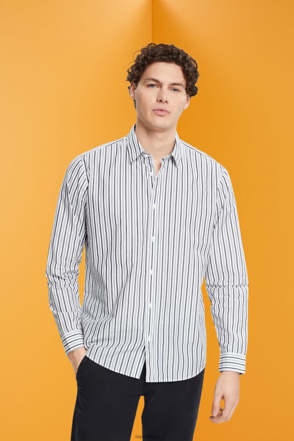 camisa listrada homens Esprit branco camisas 82P6TP786