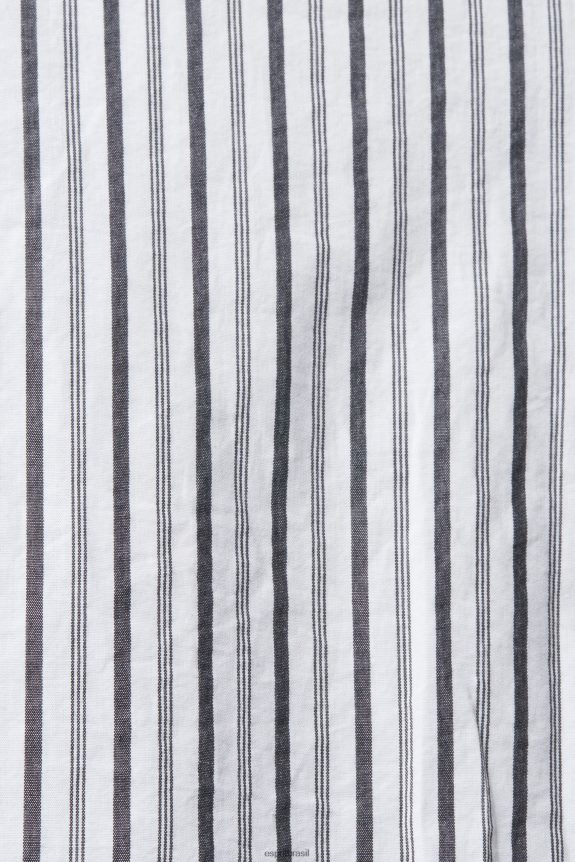 camisa listrada homens Esprit branco camisas 82P6TP786