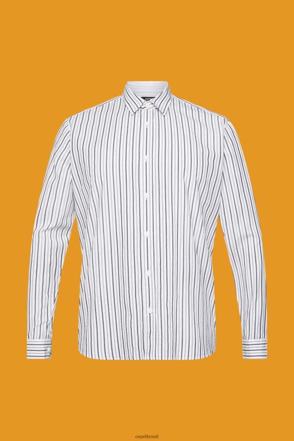 camisa listrada homens Esprit branco camisas 82P6TP786