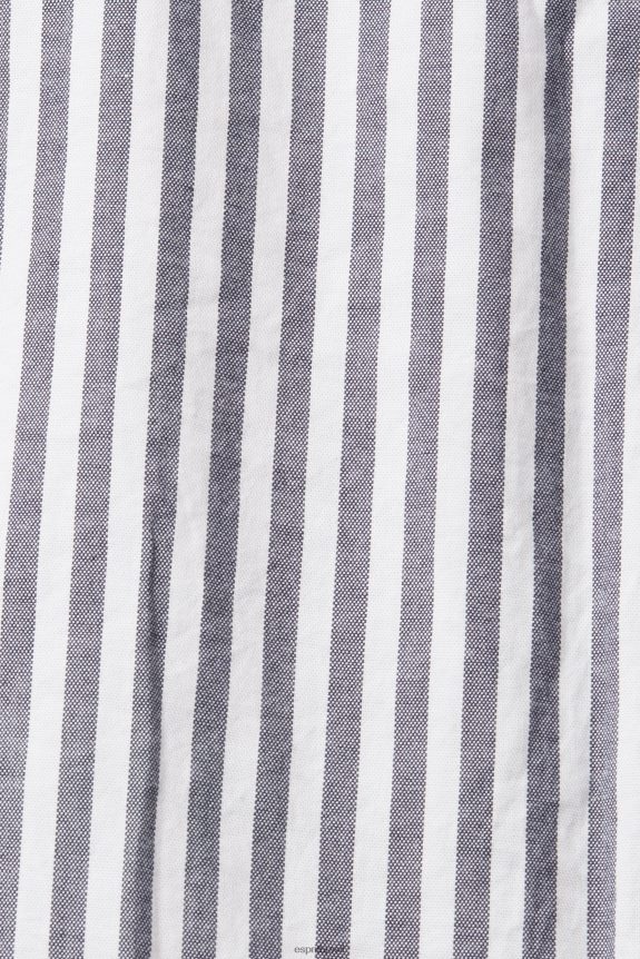 camisa listrada homens Esprit marinha camisas 82P6TP872