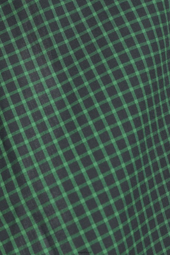 camisa xadrez slim fit homens Esprit verde escuro camisas 82P6TP688