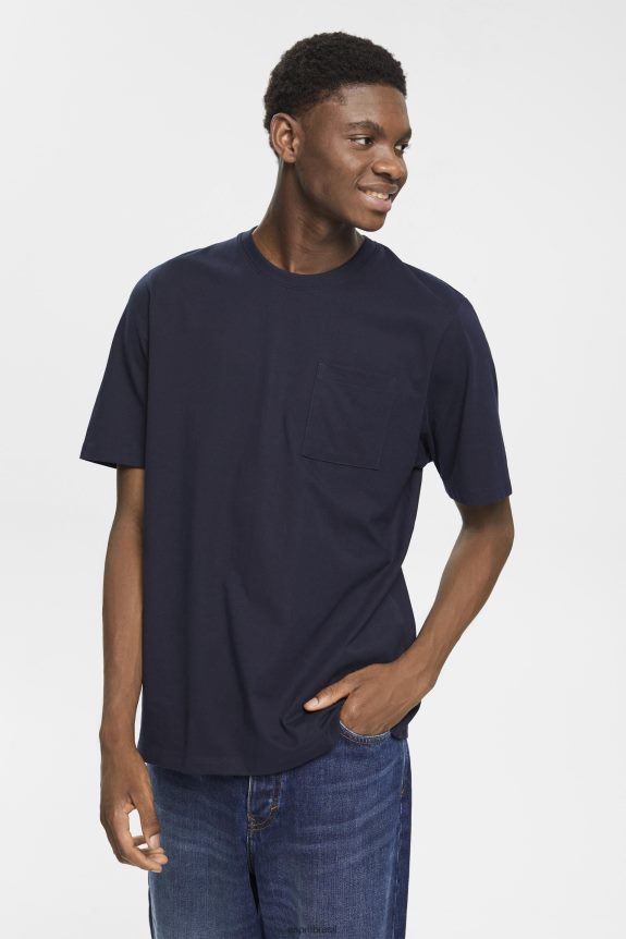 camiseta de jérsei homens Esprit marinha Camisetas 82P6TP681