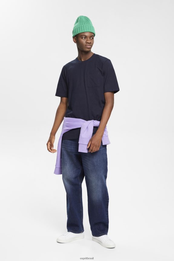 camiseta de jérsei homens Esprit marinha Camisetas 82P6TP681