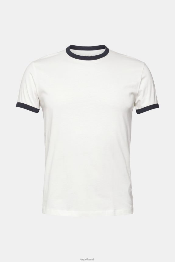camiseta de jérsei homens Esprit off white Camisetas 82P6TP954