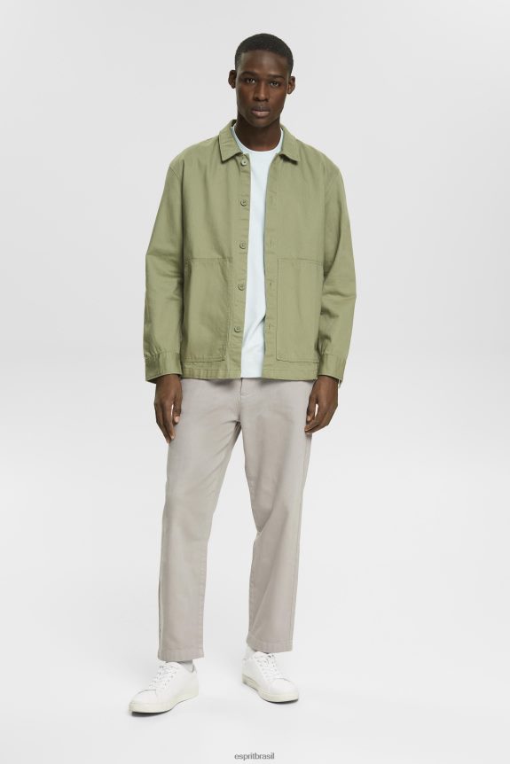 camiseta de jérsei homens Esprit verde água claro Camisetas 82P6TP747