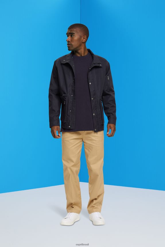 camiseta de jersey grande homens Esprit marinha Camisetas 82P6TP843