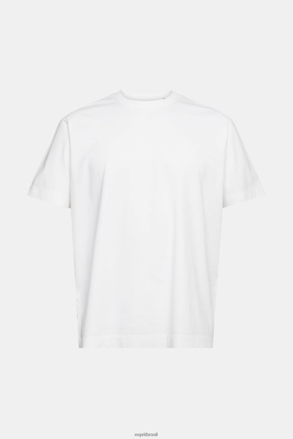 camiseta lisa homens Esprit branco Camisetas 82P6TP929