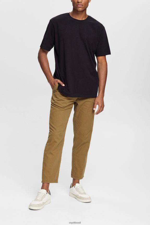 camiseta lisa homens Esprit preto Camisetas 82P6TP928