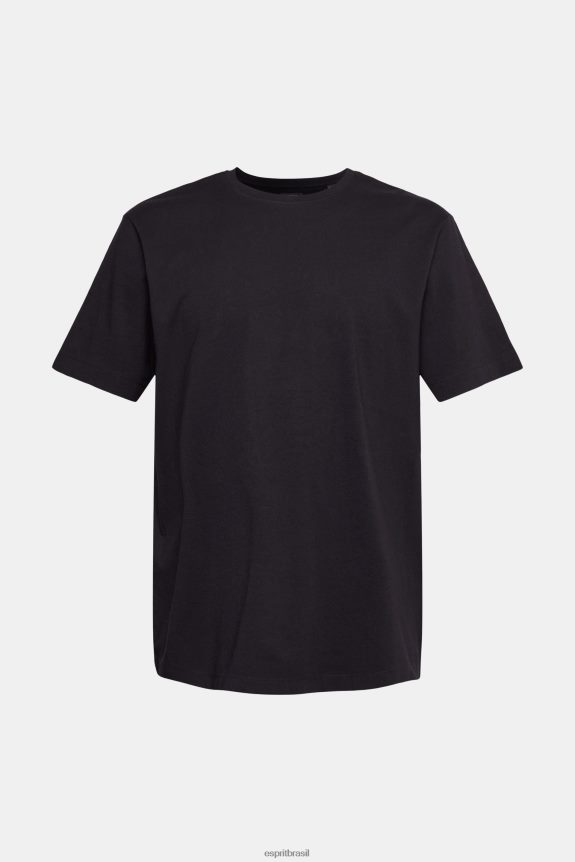 camiseta lisa homens Esprit preto Camisetas 82P6TP928