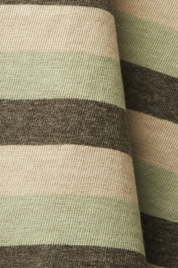 camiseta listrada em jersey, 100% algodão homens Esprit luz verde Camisetas 82P6TP735