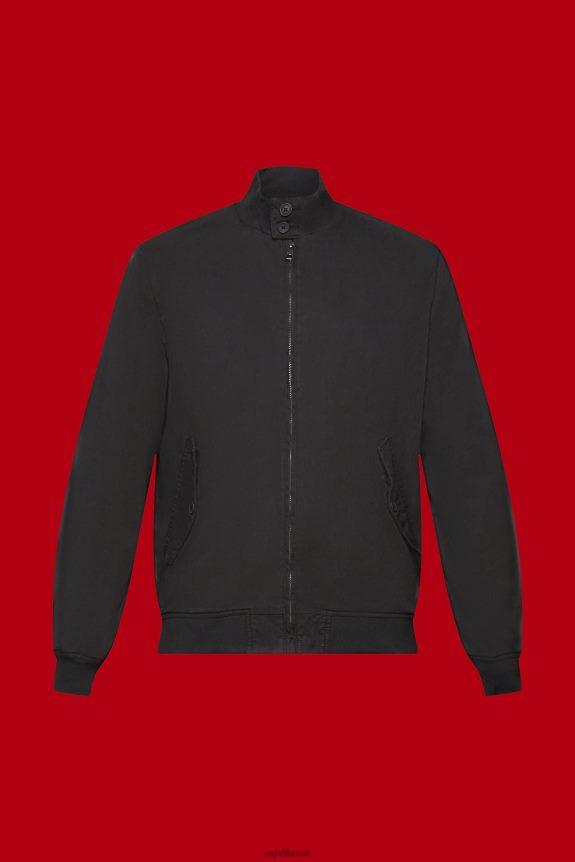 jaqueta bomber com gola alta homens Esprit preto jaquetas 82P6TP713