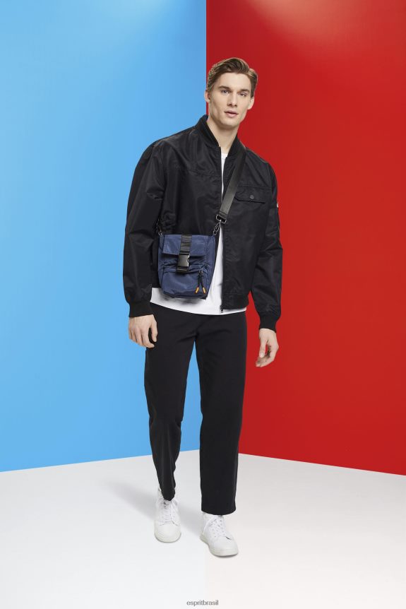 jaqueta bomber homens Esprit preto jaquetas 82P6TP676