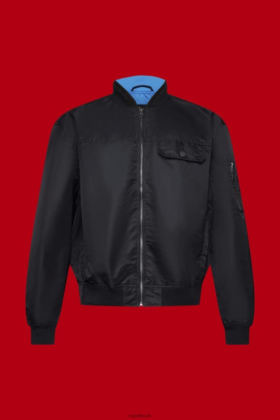 jaqueta bomber homens Esprit preto jaquetas 82P6TP676