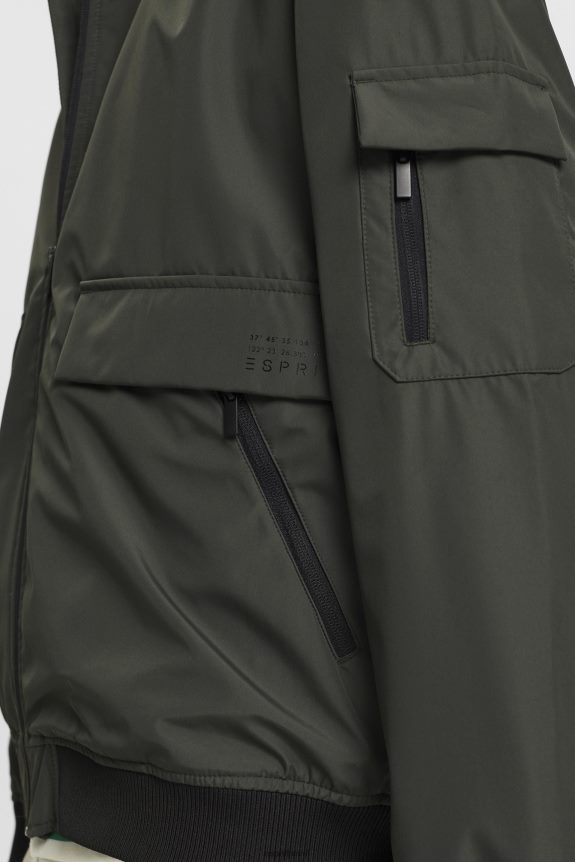 jaqueta estilo bomber homens Esprit cáqui escuro jaquetas 82P6TP767