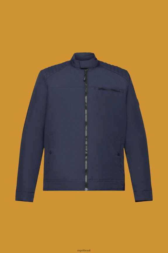 jaqueta ripstop repelente à água homens Esprit marinha jaquetas 82P6TP712