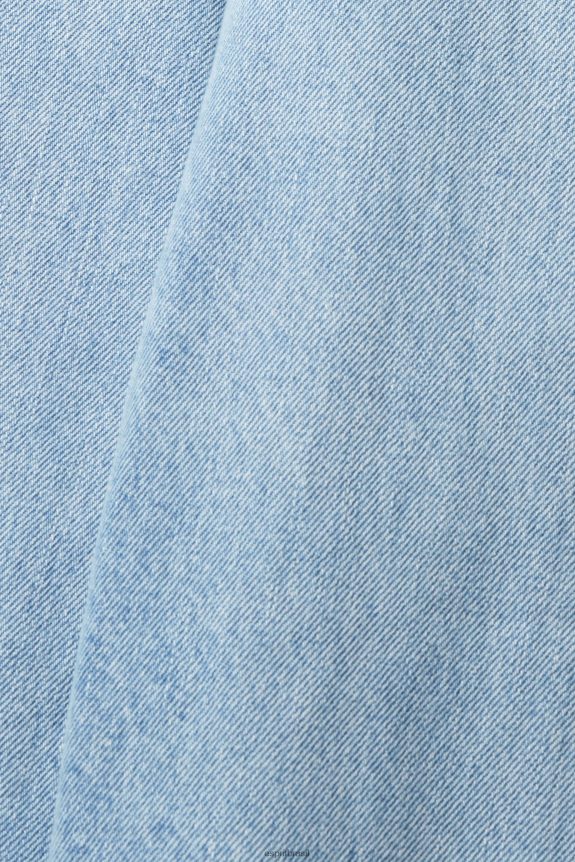 calça jeans balão homens Esprit lavagem com luz azul jeans 82P6TP847