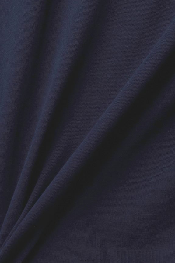 blusa de manga comprida em jersey homens Esprit marinha manga comprida 82P6TP948