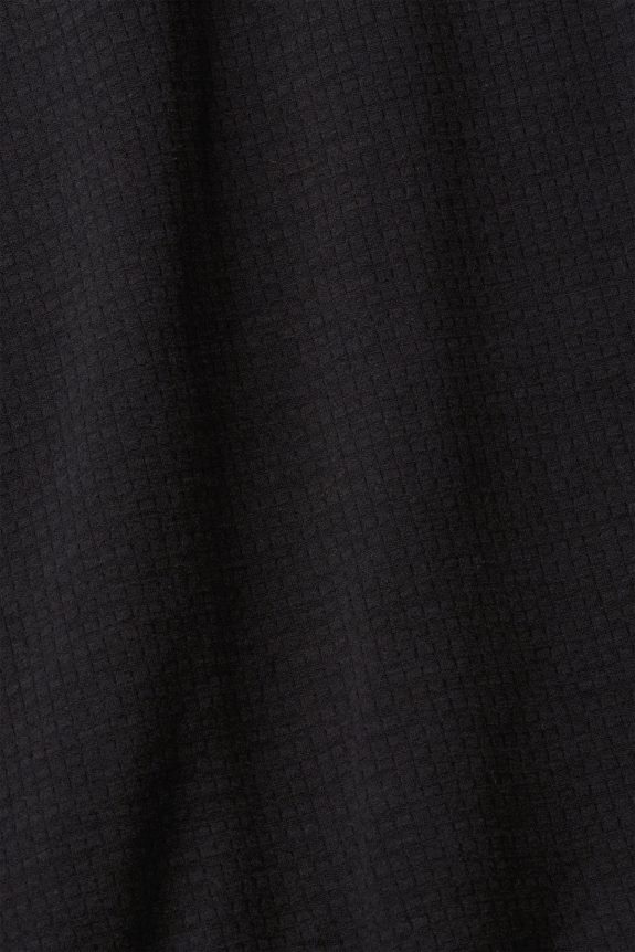 top manga longa canelado homens Esprit preto manga comprida 82P6TP818