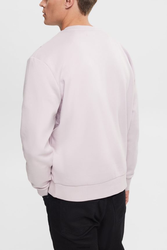 moletom com bolso com zíper homens Esprit lavanda moletons e moletons 82P6TP785