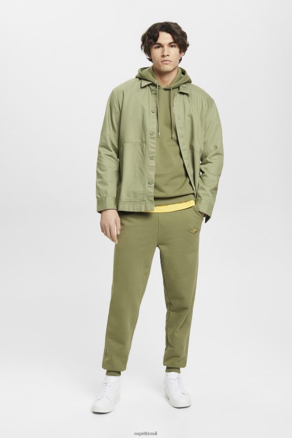 moletom com estampa de logo homens Esprit Oliva moletons e moletons 82P6TP649