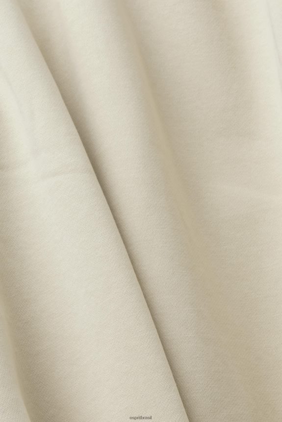 moletom com zíper completo homens Esprit cinza claro moletons e moletons 82P6TP635