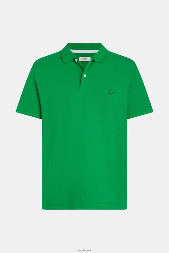 pólo clássico do clube de tênis golfinho homens Esprit verde pólos 82P6TP894