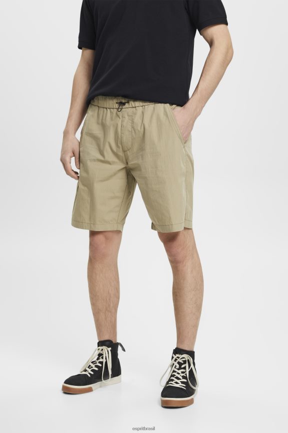 shorts lavados leves homens Esprit bege shorts 82P6TP758