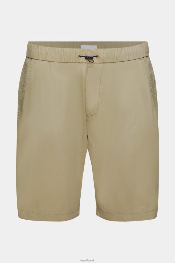 shorts lavados leves homens Esprit bege shorts 82P6TP758