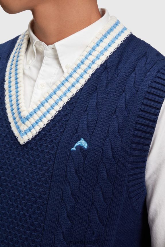 colete suéter universitário homens Esprit tinta suéteres 82P6TP812