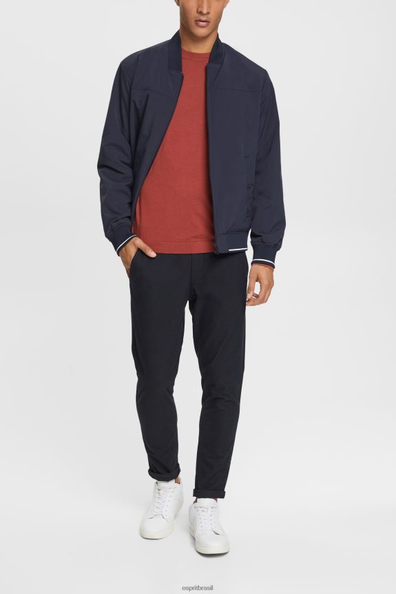 suéter de lã tricotado homens Esprit terracota suéteres 82P6TP906