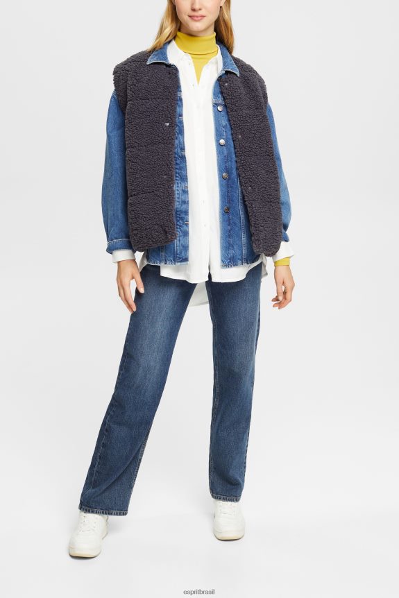 blusa camisa, lenzing ecovero mulheres Esprit off white blusas 82P6TP425