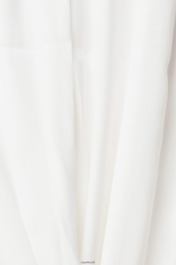 blusa camisa, lenzing ecovero mulheres Esprit off white blusas 82P6TP425