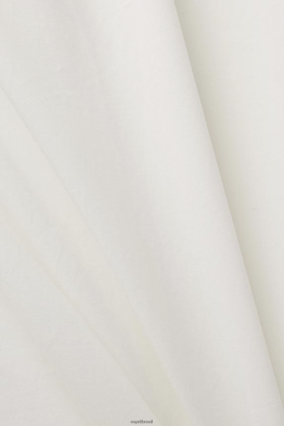 blusa com costas abertas, tencel mulheres Esprit branco blusas 82P6TP201