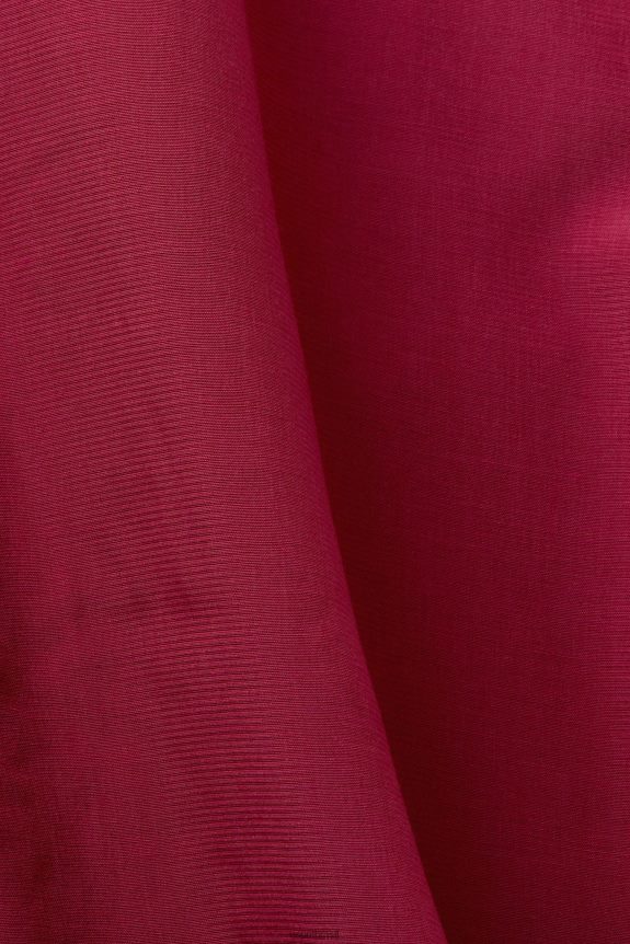 blusa com detalhes franzidos, lenzing ecovero mulheres Esprit vermelho cereja blusas 82P6TP371