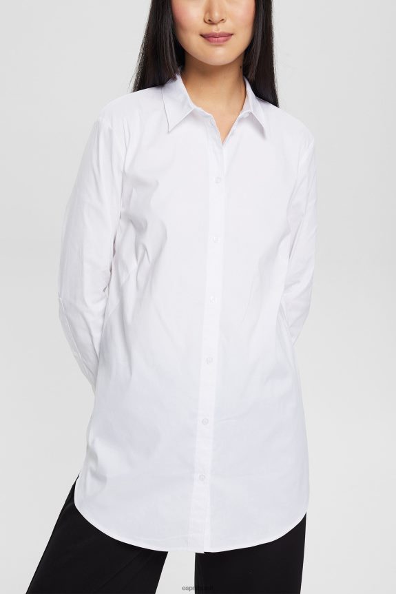 camisa blusa mulheres Esprit branco blusas 82P6TP516