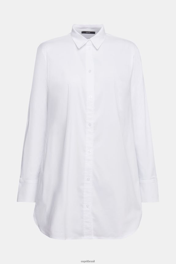 camisa blusa mulheres Esprit branco blusas 82P6TP516