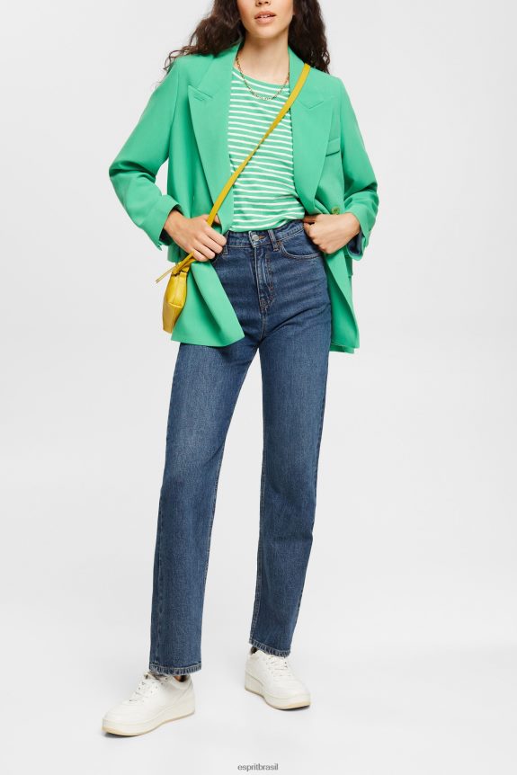 camiseta listrada mulheres Esprit verde Camisetas 82P6TP373