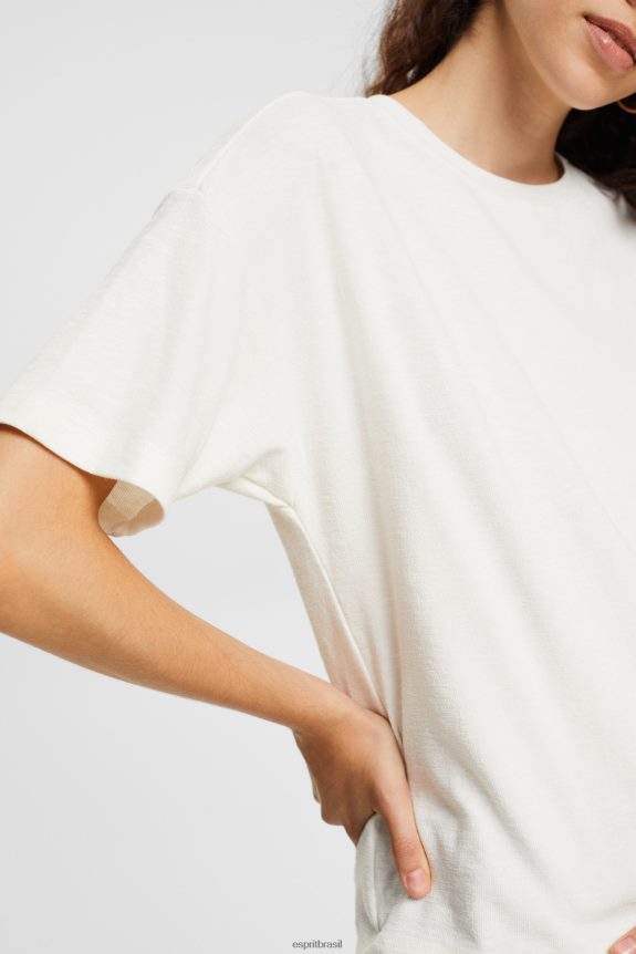camiseta mulheres Esprit off white Camisetas 82P6TP545