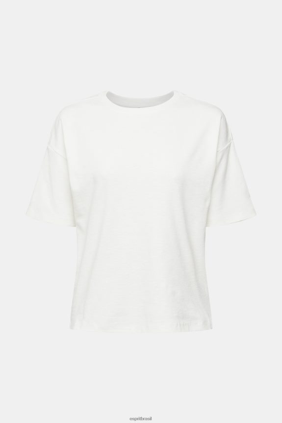 camiseta mulheres Esprit off white Camisetas 82P6TP545