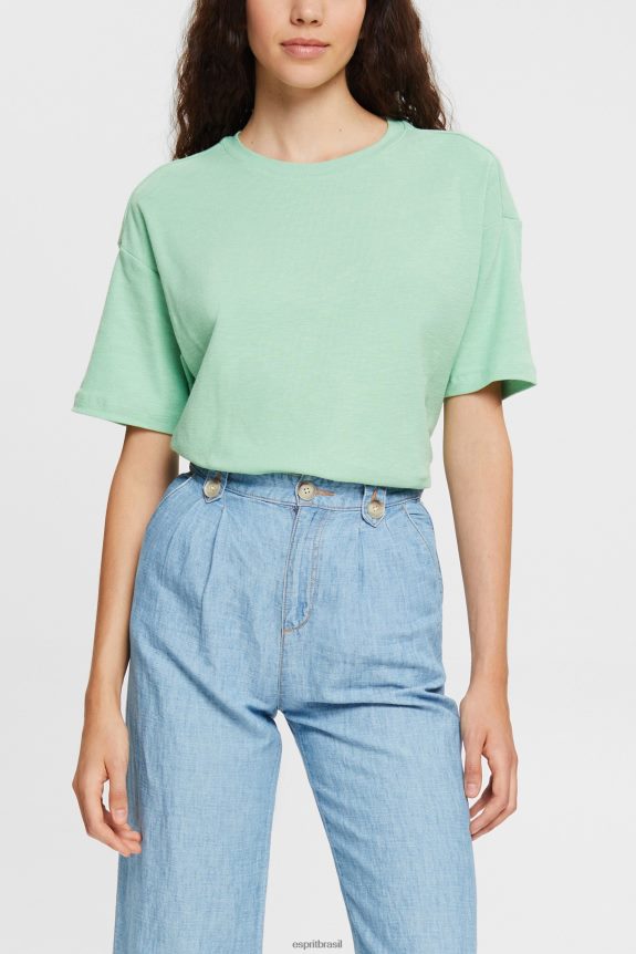 camiseta mulheres Esprit verde pastel Camisetas 82P6TP546