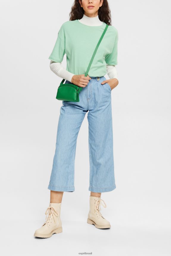 camiseta mulheres Esprit verde pastel Camisetas 82P6TP546