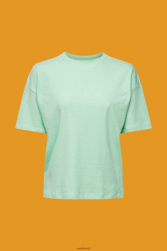 camiseta mulheres Esprit verde pastel Camisetas 82P6TP546